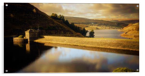 GM0003W - Blakeley & Butterley Reservoirs - Wide Acrylic by Robin Cunningham