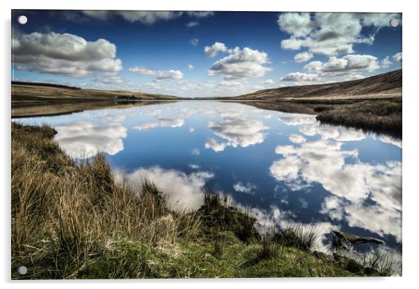 BE0014S - Withens Clough Reservoir - Standard Acrylic by Robin Cunningham
