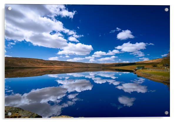 BE0018S - Withens Clough Reservoir - Standard  Acrylic by Robin Cunningham