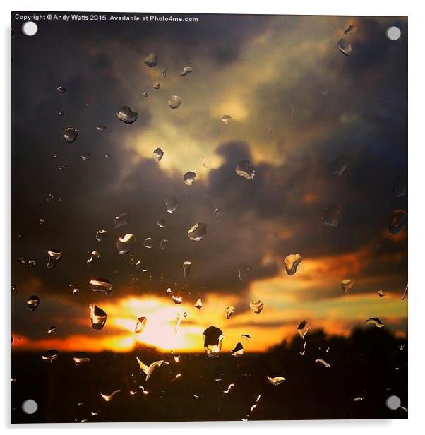 Sun burns through the rain Acrylic by Andy Watts