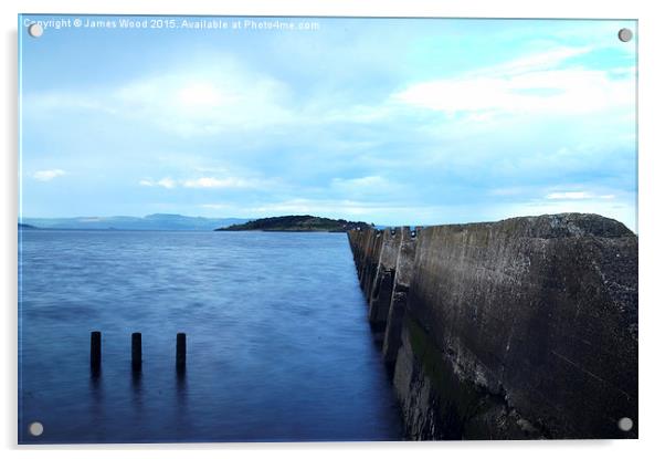 Cramond Island  Acrylic by James Wood