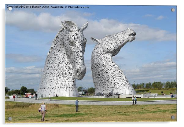 The Kelpies sculptures  Acrylic by Photogold Prints