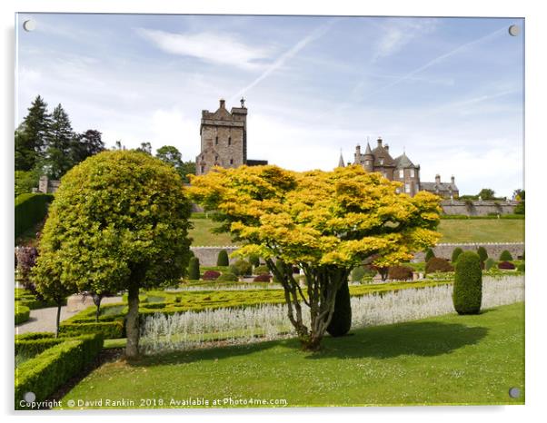 Drummond Castle gardens Acrylic by Photogold Prints