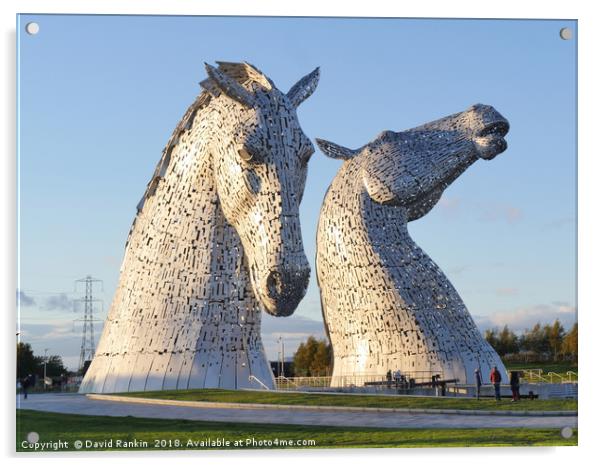 The Kelpies sculptures , the Helix , Falkirk Acrylic by Photogold Prints