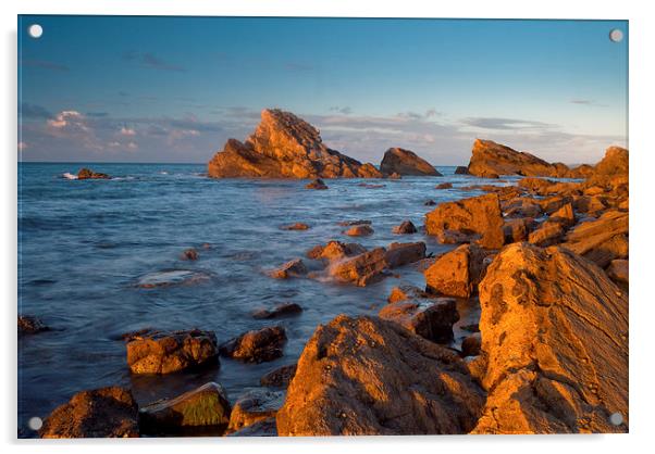 Jurassic Coast, dawn, Dorset Acrylic by David Ross