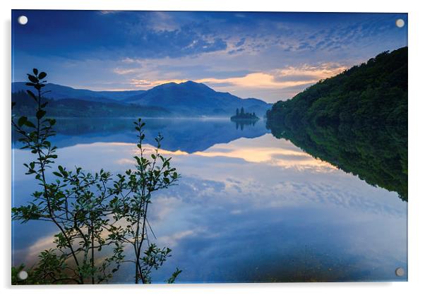 Loch Achray Acrylic by David Ross