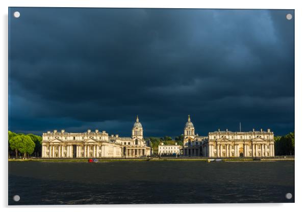 Old Royal Naval College, London Acrylic by David Ross