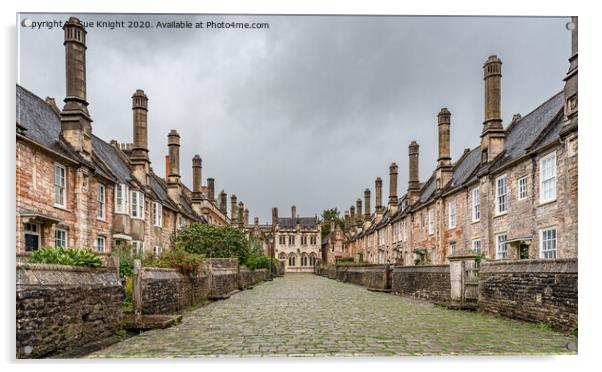 Vicars' Close, Wells Somerset Acrylic by Sue Knight