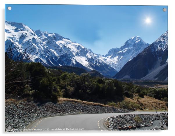 Mount Cook Acrylic by Stephen Hamer