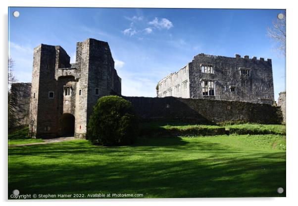 The Enchanting Ruins of Berry Pomeroy Castle Acrylic by Stephen Hamer