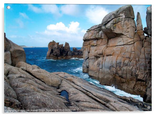 Majestic Granite Cliffs Acrylic by Stephen Hamer