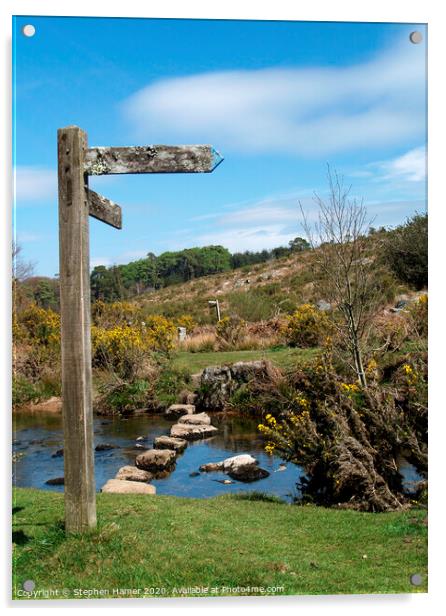 Dartmoor Direction Post's Acrylic by Stephen Hamer