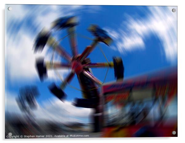 Spinning Around Acrylic by Stephen Hamer