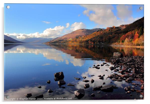 Loch Earn Acrylic by Stephen Hamer
