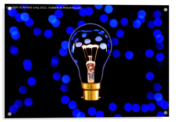 Light Bulb Moments Acrylic by Richard Long