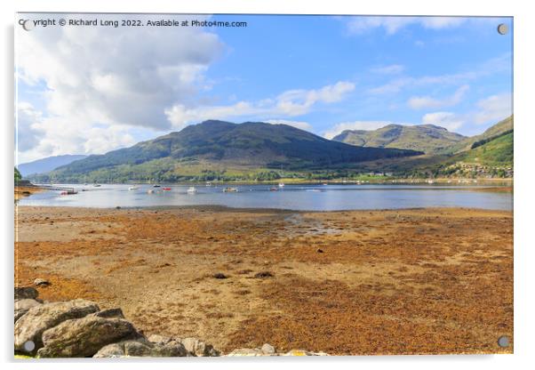 Loch Goil harbour Acrylic by Richard Long