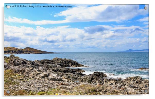 View over the Sound of Sleat  Acrylic by Richard Long