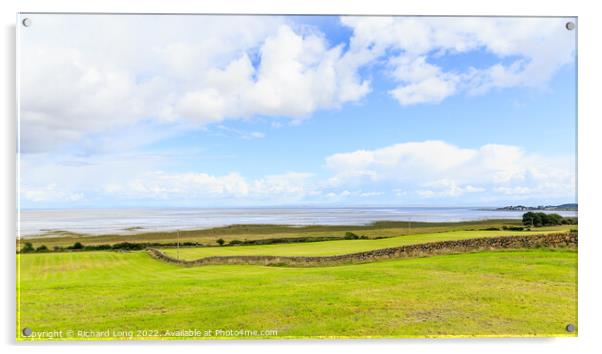 Landscape over the solway Acrylic by Richard Long