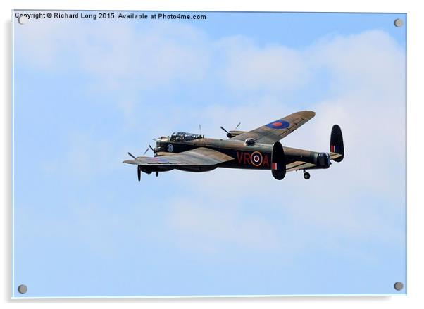  Canadian Lancaster Bomber VR-A Acrylic by Richard Long