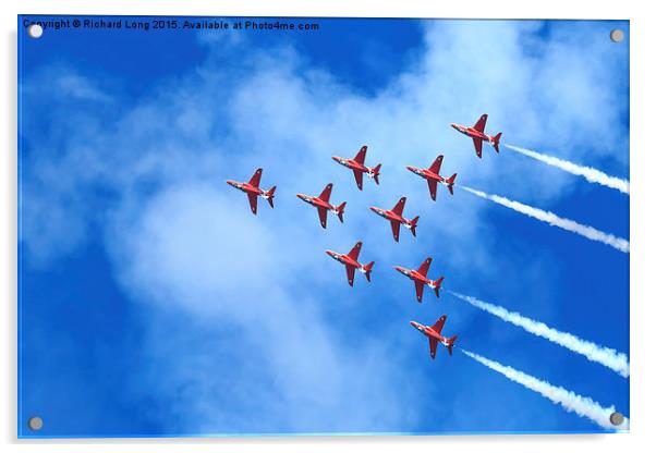  The Red Arrows Acrylic by Richard Long