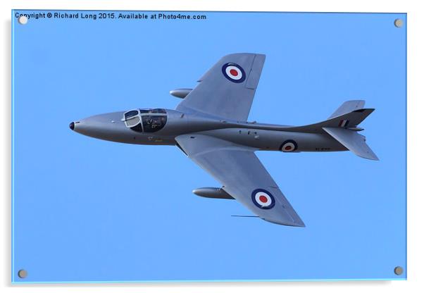  Hawker Hunter jet Acrylic by Richard Long