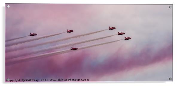 Red Arrows Acrylic by Phil Reay