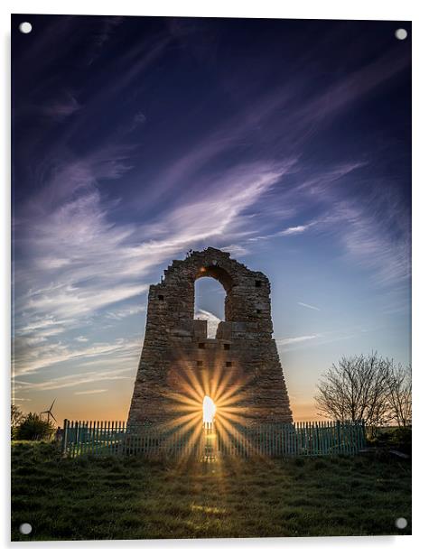  Castle Sunburst Acrylic by Tony Emery