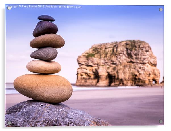  Marsden Rocks Acrylic by Tony Emery