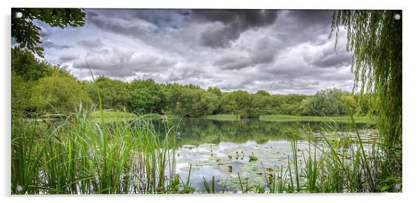  Fishing pond Acrylic by John Allsop