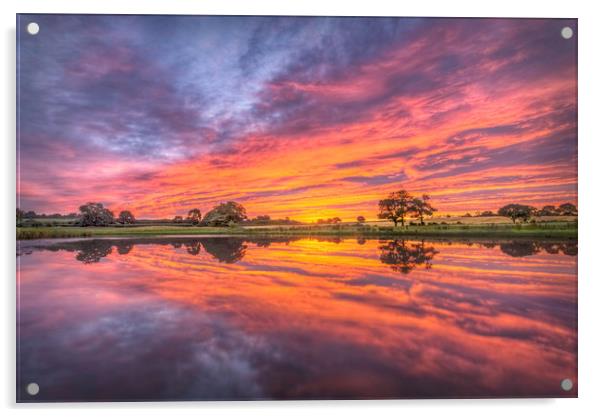 A glorious sunrise Acrylic by John Allsop