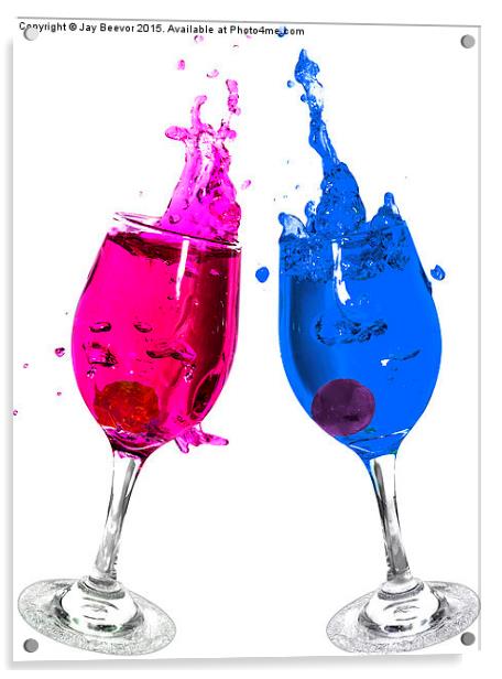  Colour Water Splash Acrylic by Jay Beevor