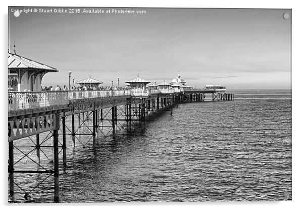  Llandudno Pier 2 Acrylic by Stuart Giblin
