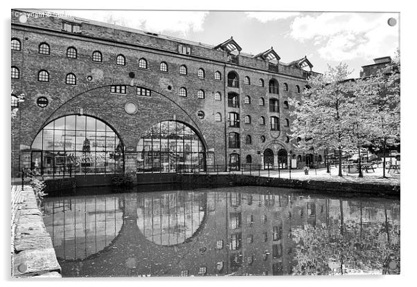 Castlefield Waterways of Manchester, Building & Re Acrylic by Stuart Giblin
