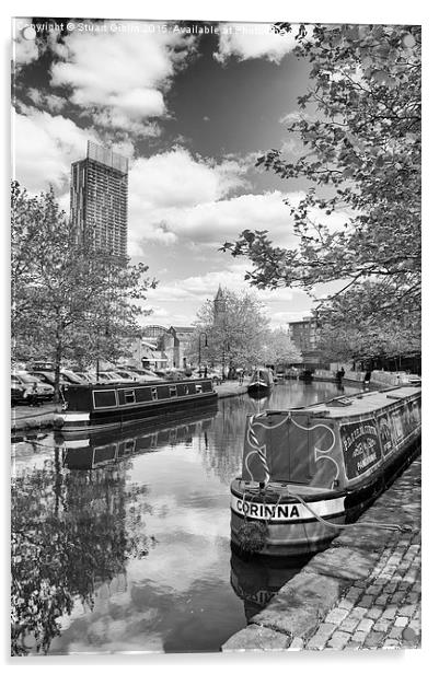 Castlefield Waterways of Manchester and Beetham To Acrylic by Stuart Giblin