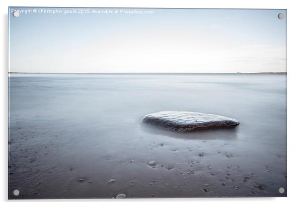  A lonely rock Acrylic by christopher gould