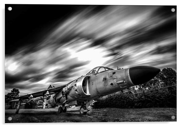  Harrier Jump Jet Acrylic by Robert Bradshaw