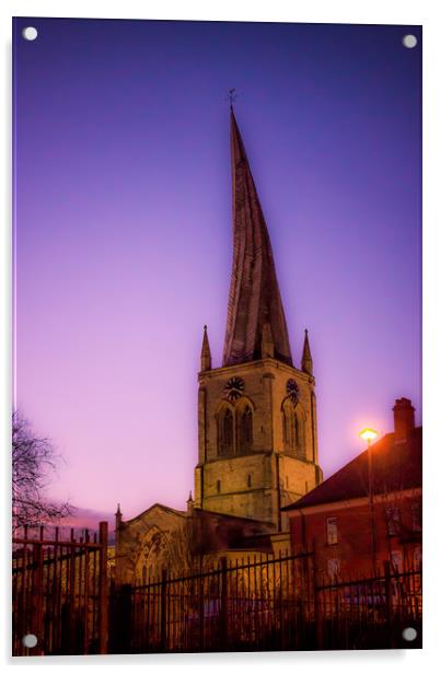 The Crooked Spire  Acrylic by Michael South Photography