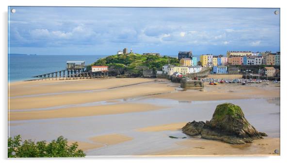 Tenby  Acrylic by Michael South Photography