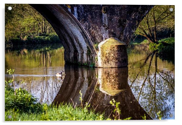 Duck bridge  Acrylic by Gary Schulze