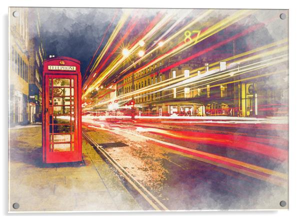 Telephone box Acrylic by Gary Schulze