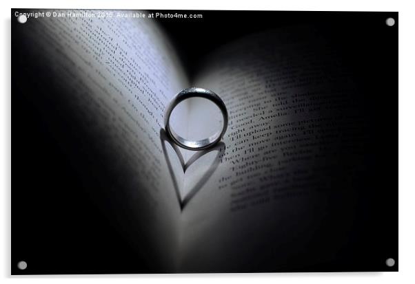  A Book of Love Acrylic by Dan Hamilton
