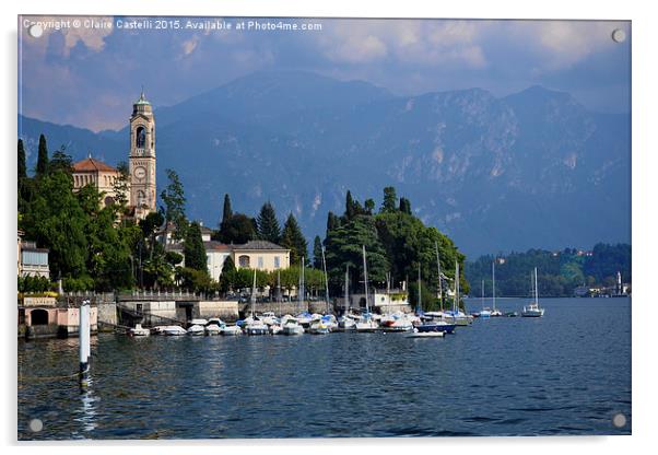 Lake Como, Italy Acrylic by Claire Castelli