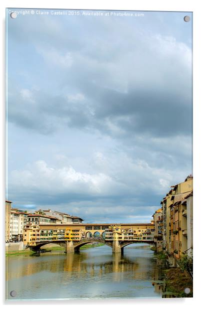 Ponte Vecchio Acrylic by Claire Castelli
