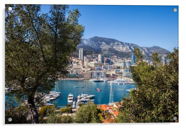 Monaco Monte Carlo Cityscape Acrylic by Artur Bogacki