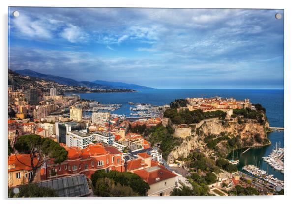 Principality of Monaco Acrylic by Artur Bogacki