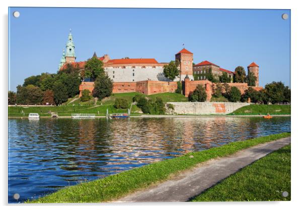 Wawel Castle at Vistula River in Krakow Acrylic by Artur Bogacki