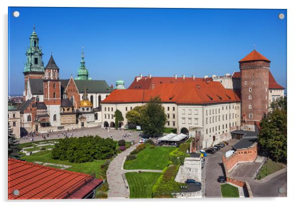 Wawel Cathedral and Castle in Krakow Acrylic by Artur Bogacki