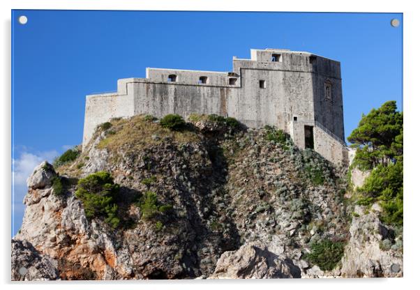 Fort Lovrijenac in Dubrovnik Acrylic by Artur Bogacki