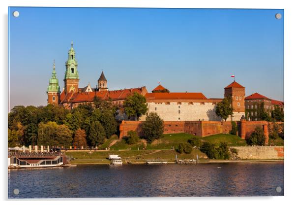 Wawel Castle at Vistula River in Cracow Acrylic by Artur Bogacki