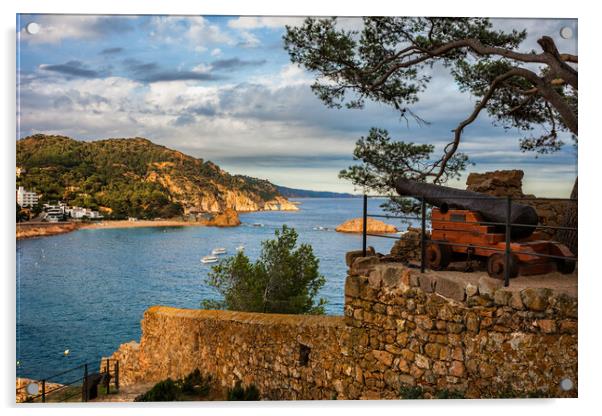 Tossa de Mar on Costa Brava in Spain Acrylic by Artur Bogacki